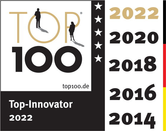 Top 100 Preise aus den Jahren 2014, 2016, 2018, 2020 und 2022 für die MedTec Medizintechnik GmbH
